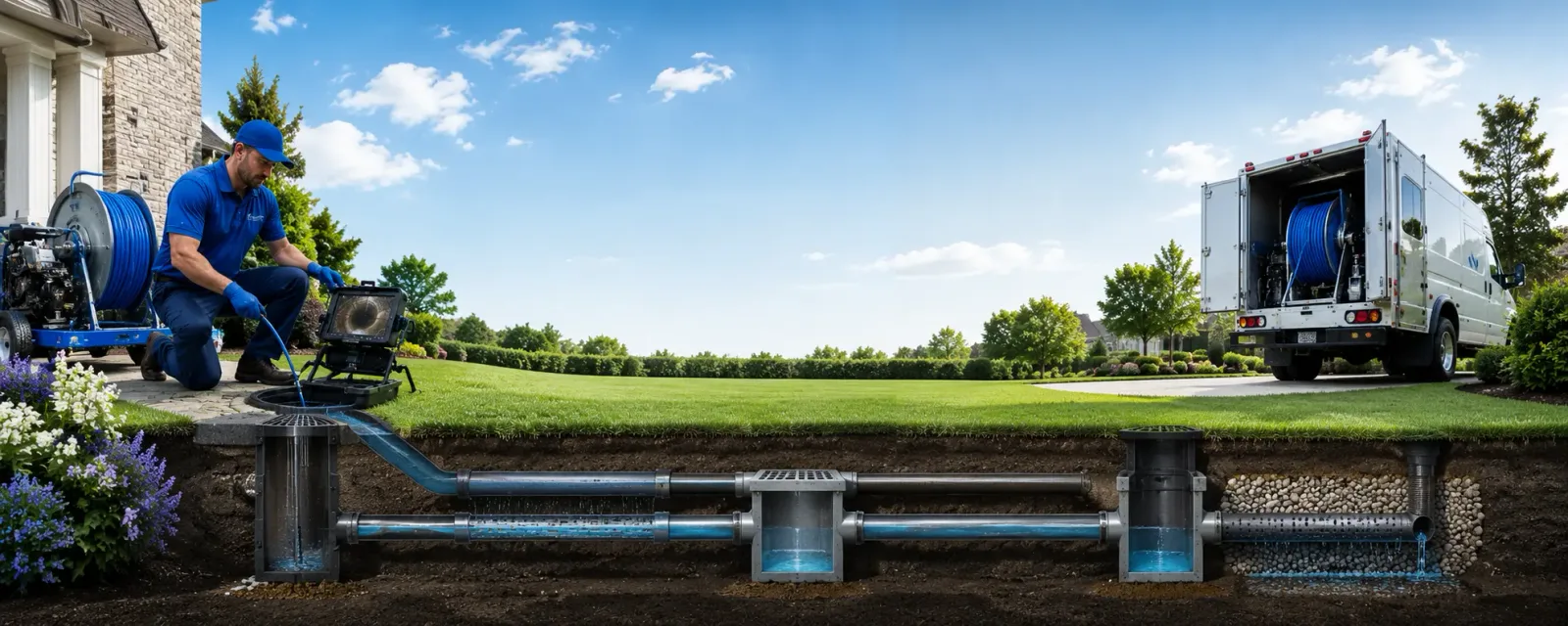Outdoor drain cleaning information for Springboro, OH